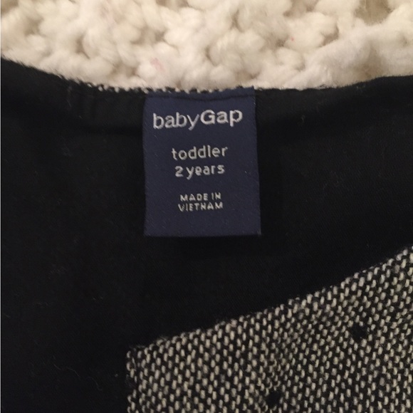 Tweed Baby Gap lined winter gray long sleeve polka dot zipper toddler holiday ❄️ - Picture 5 of 8